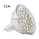 Żarówka LED GU5,3 30 LED SMD 3528 12 V biała ciepła