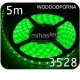 Taśma LED 5m 60led/m SMD 3528 zielony, wodoodporna